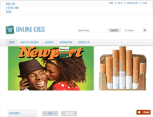 Tablet Screenshot of cigarettesstoreonline.com